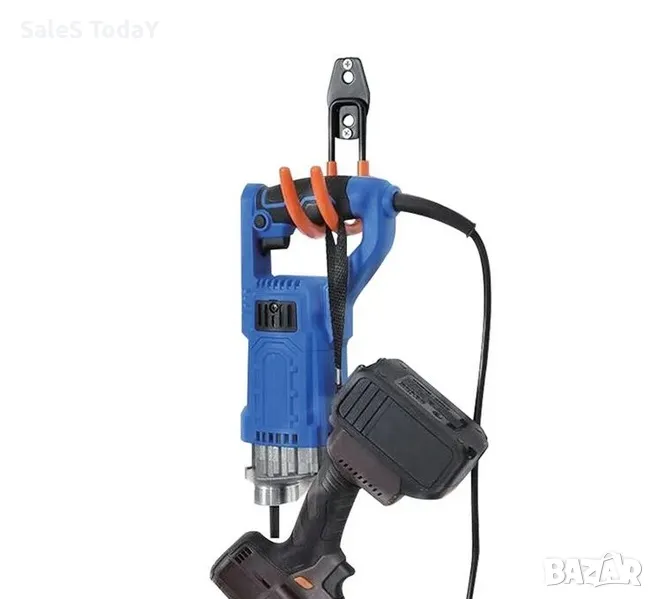 Метална двойна кука за стена, 3,5x10x14 см , снимка 1