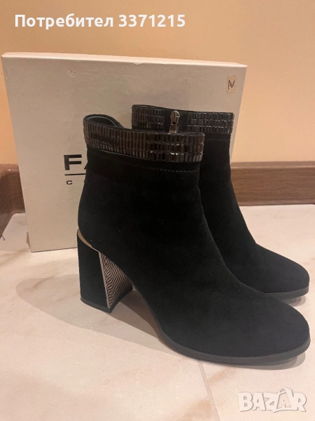 Велурени Дамски Боти, снимка 1