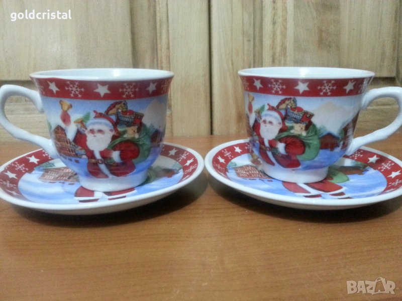 Коледни порцеланови чаши , снимка 1