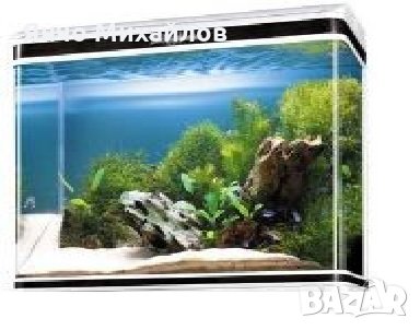 аквариум 190литра, енерго спестяващо осветление и дънен филтър, снимка 1