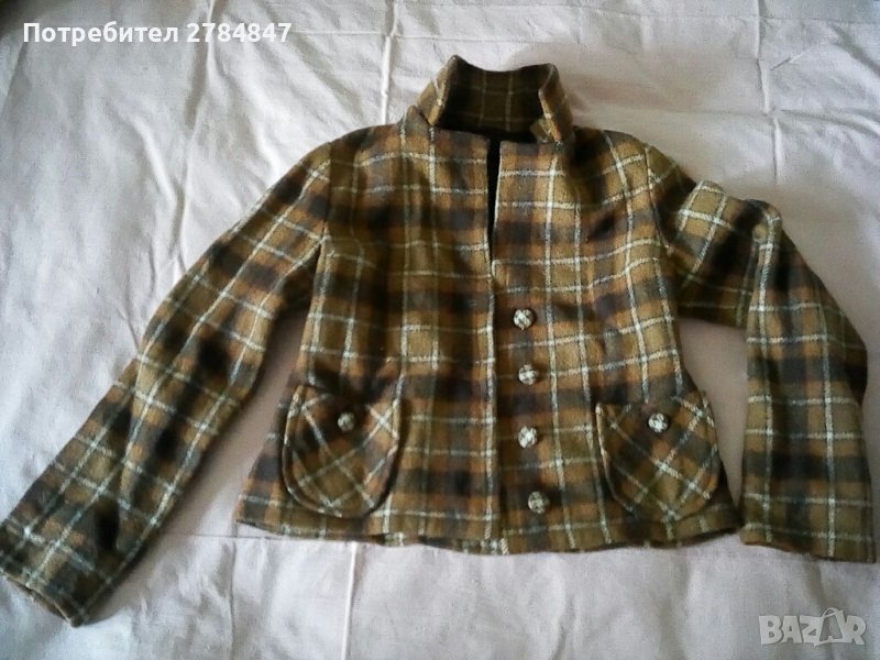 Вълнено дамско сако с джобове, снимка 1