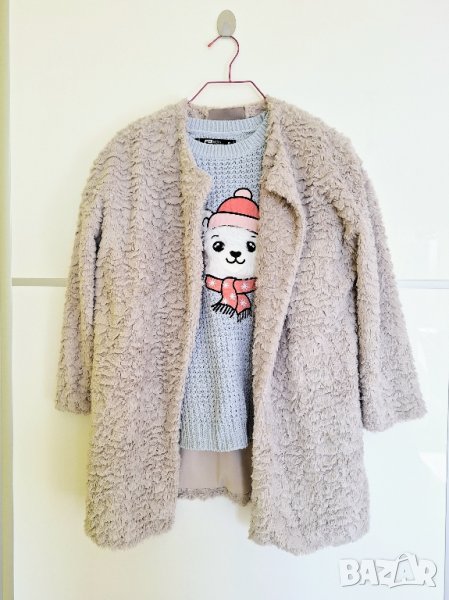 Красив сет от манто и пуловер, снимка 1