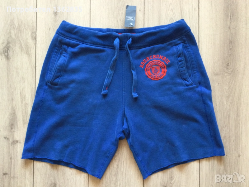 НОВИ сини къси гащета бермуди ABERCROMBIE & FITCH размер L от САЩ, снимка 1