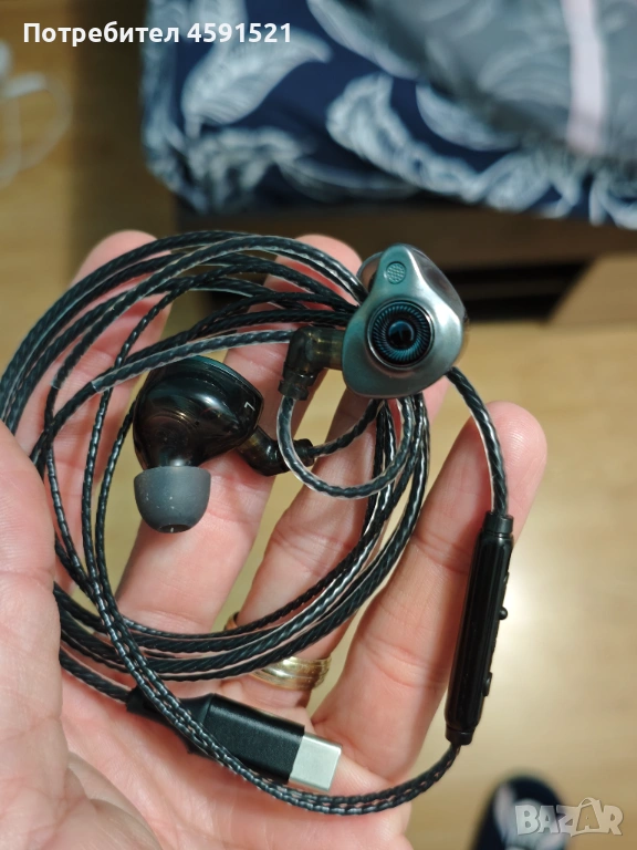 Жични слушалки с порт Ц, снимка 1