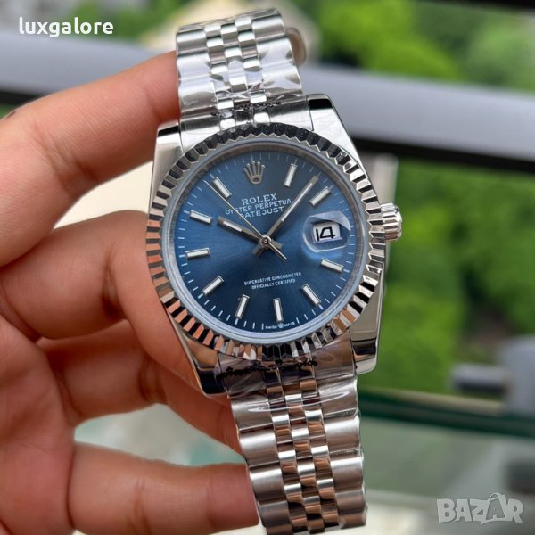 Мъжки часовник Rolex Datejust Blue Dial с автоматичен механизъм, снимка 1