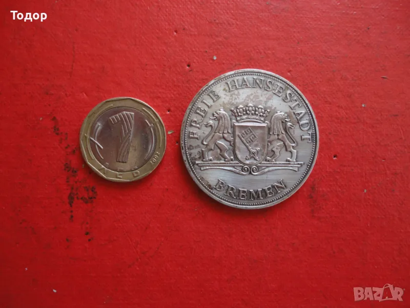 Настолен немски медал плакет монета , снимка 1