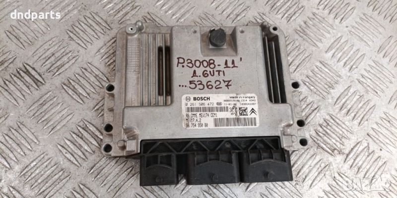 Компютър Peugeot 3008 1.6VTi 2011г. 0261S06472 9675495080	, снимка 1