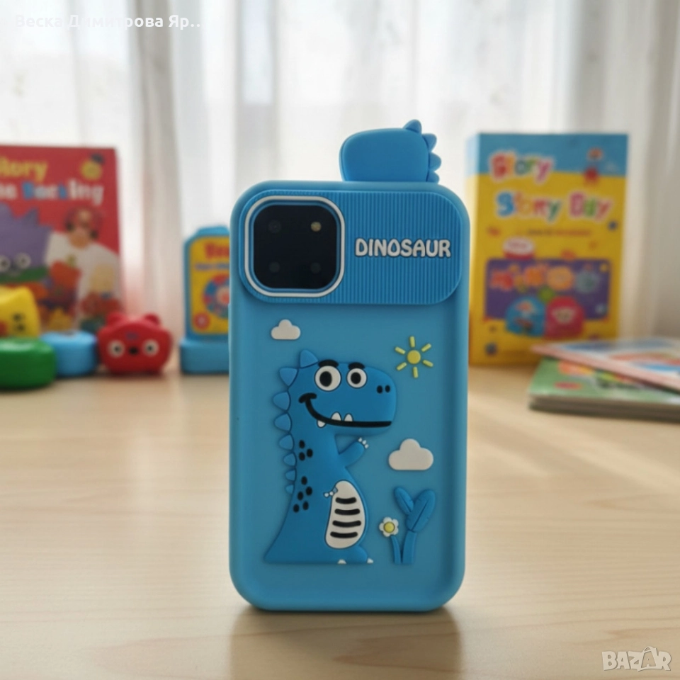 Детски смарт телефон P1 Plus с игри и двойна камера – 2.8″ IPS дисплей, 8GB памет и силиконов калъф, снимка 1