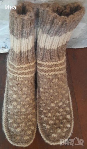 Ръчно плетени мъжки,дамски и детски терлици и чорапи , снимка 1