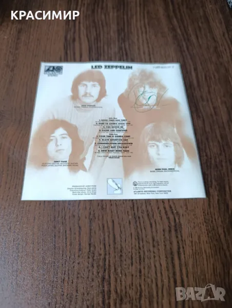 LED ZEPPELIN с автограф от Плант, снимка 1