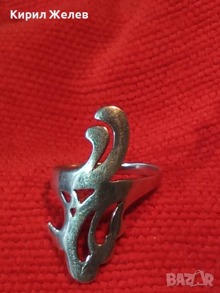 МОДЕН СРЕБЪРЕН АРТ ПРЪСТЕН СРЕБРО 925 ОРИГИНАЛНА МАЙСТОРСКА КРАСИВА БУТИКОВА ИЗРАБОТКА 27539, снимка 1