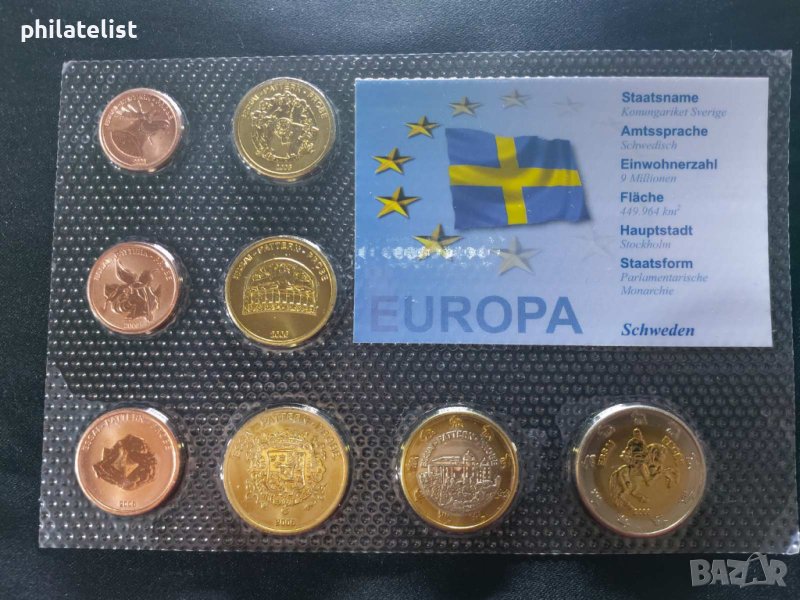 Пробен Евро сет - Швеция 2006, снимка 1