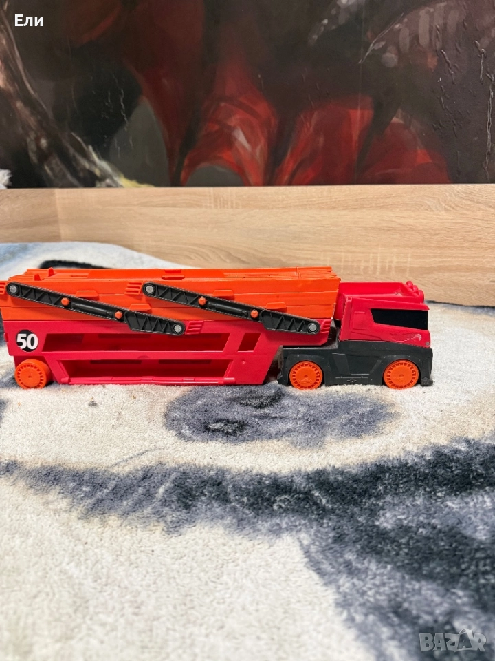 Играчка автовоз червена , снимка 1