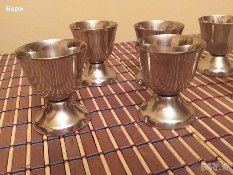 Метални/алпака  поставки за яйца, снимка 1