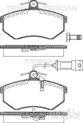 Trusting 151.1 Предни накладки AUDI 80 B3/B4 AUDI 90 B2/B3 AUDI 100 C2/C3 AUDI 200 C2/C3  1977-1996 , снимка 1