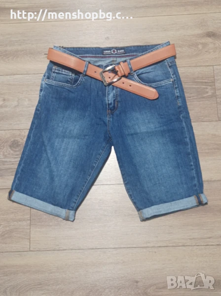  Къси панталони с колан - бермуди код 84, снимка 1