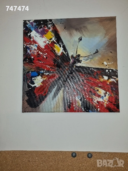 Картини пеперуди 40/40, 3 броя, снимка 1