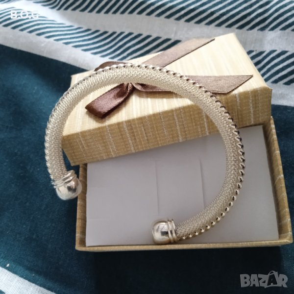Нова, сребърна гривна с подарък луксозна подаръчна кутия.я, снимка 1