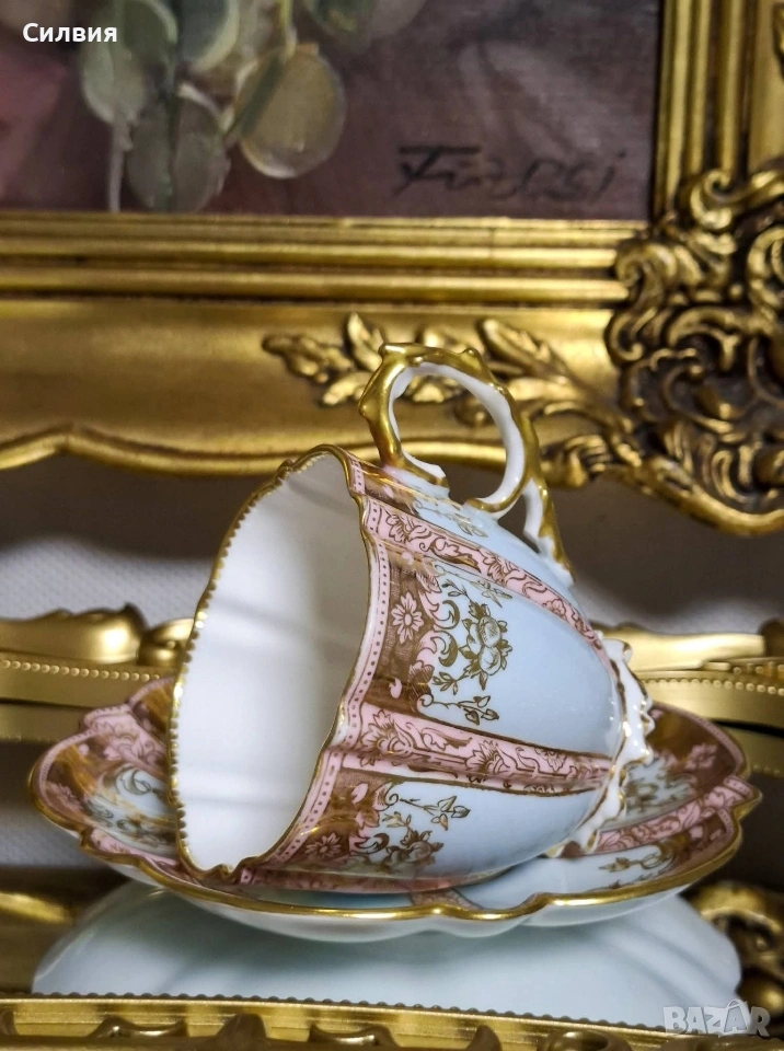 *Aynsley* Антикварен сет 🌿Чаша с чинийка , снимка 1