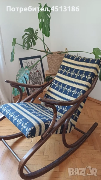 Елегантен люлеещ стол, снимка 1