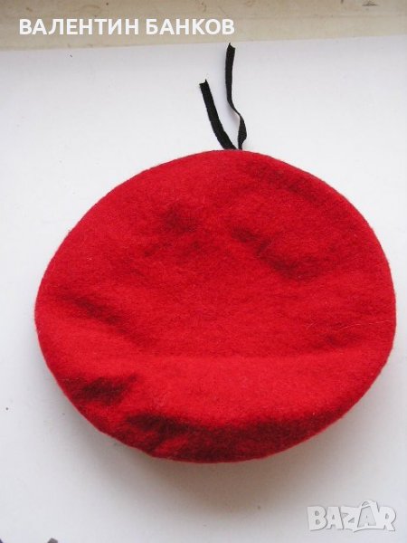 Червена барета-военна шапка, снимка 1