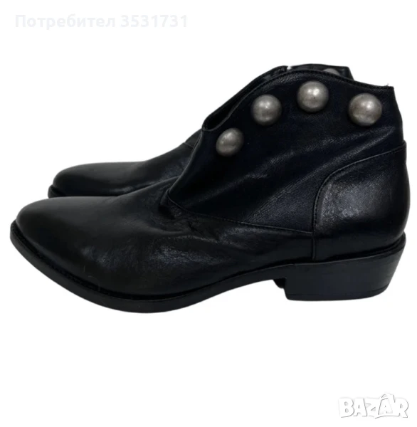 Manilla Grace черни кожени боти размер 38, снимка 1