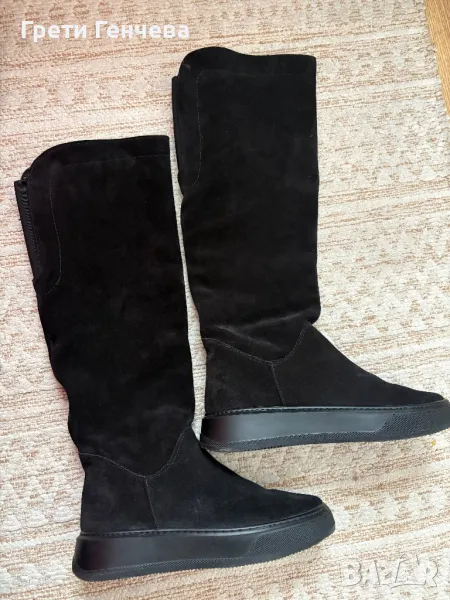Дамски ботуши GABINA номер 39 естествен велур, снимка 1