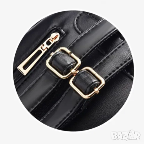 Дамска раница Shiny Black, снимка 9 - Чанти - 47923523