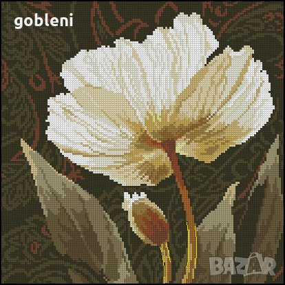 гоблен-триптих "В КАФЯВО" Д 46- размери /48*16/ см.; 20 цвята; 48 лв., снимка 6 - Гоблени - 32623178