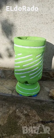 бетонна кашпа/саксия , снимка 7 - Саксии и кашпи - 49848819