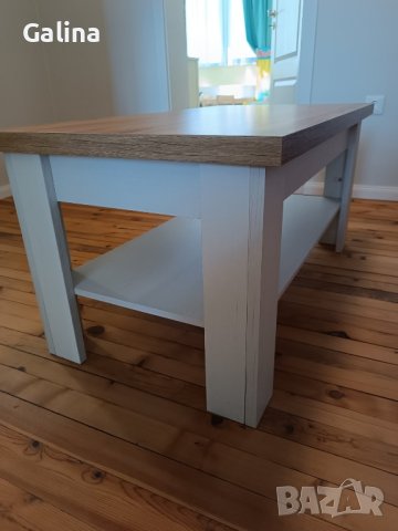 Холна маса MARKSKEL 60x110 бяла/дъб, снимка 4 - Маси - 43799474