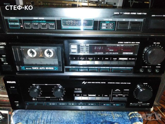 Philips  - дек, тунер и усилвател - Japan.