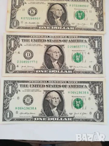 лот банкноти от 1 долар различни години, снимка 7 - Нумизматика и бонистика - 43302695
