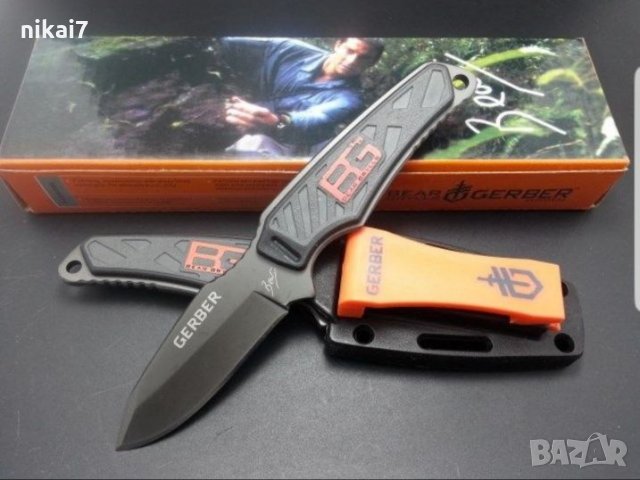 ловен нож тактически GERBER за оцеляване комбинирано острие мега здрав , снимка 1 - Ножове - 27204496