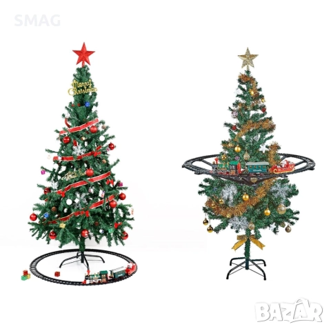 Коледен влак на релси със светлина и звук – 30 части_1231117, снимка 4 - Влакчета, самолети, хеликоптери - 52330583