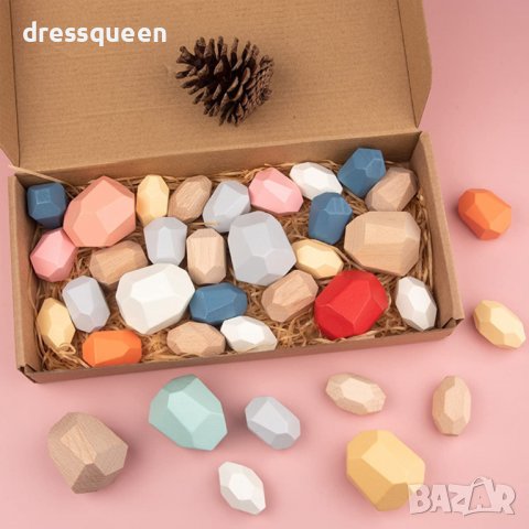 3607 Игра за баланс с цветни камъчета, снимка 4 - Други - 36765906