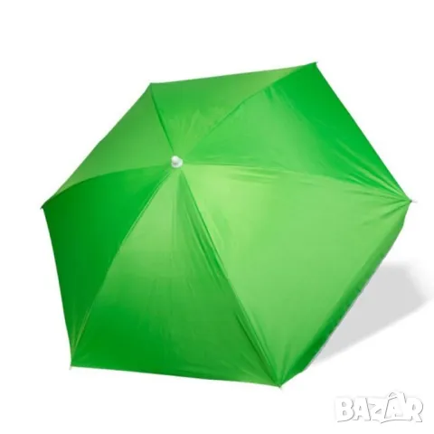 Градински чадър, осмоъгълен, чупещ, зелен, 200 см, снимка 4 - Градински мебели, декорация  - 49465877