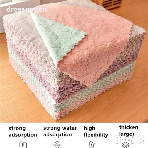 3274 Микрофибърна кърпа за почистване супер абсорбираща - двулицева, снимка 4 - Други стоки за дома - 44014995