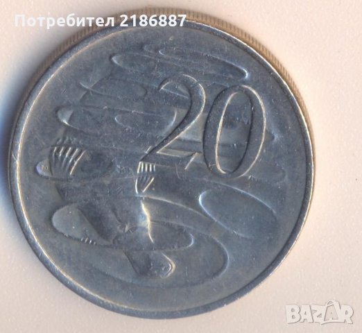 Австралия 20 цента 1981 година, птицечовка