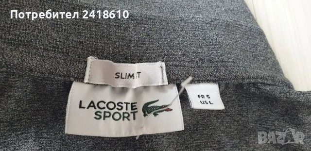 Lacoste Sport Slim Fit Cotton Mens Size 5 - L ОРИГИНАЛ! Мъжка Тениска!, снимка 14 - Тениски - 49665031