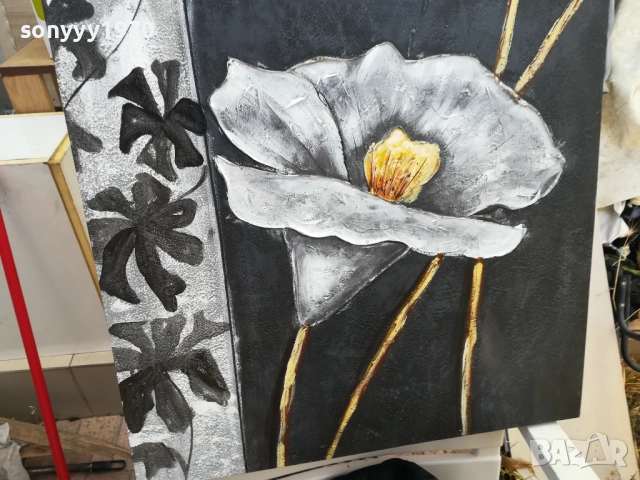 КАРТИНА С ЦВЕТЕ 60Х60СМ 1510251604, снимка 14 - Картини - 52064318