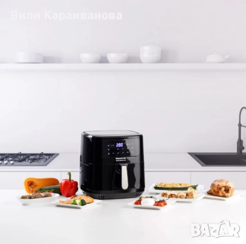 Фритюрник с горещ въздух Taurus Air Fry Digital 360 – 7.5L, 2150W, 360° двойна резистенция, 10 прогр, снимка 2 - Мултикукъри - 51546786