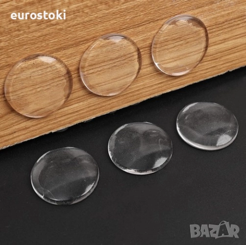 Strongest Комплект от 6 кръгли самозалепващи се силиконови протектори за защита на стени и врати, снимка 5 - Други - 52092613