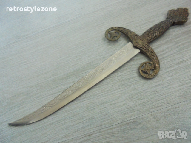 № 8295 Стар декоративен меч / нож , снимка 4 - Други ценни предмети - 51947459