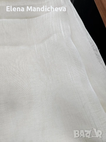 Плат за тънко перде цвят шампанско височина 120 широко 350, снимка 4 - Пердета и завеси - 53032252