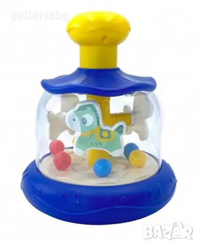 Синя въртележка с топки за деца, снимка 2 - Други - 47968389