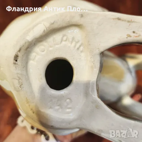 Старинна порцеланова фигура на боксер – Holland, №142, снимка 4 - Колекции - 49646492