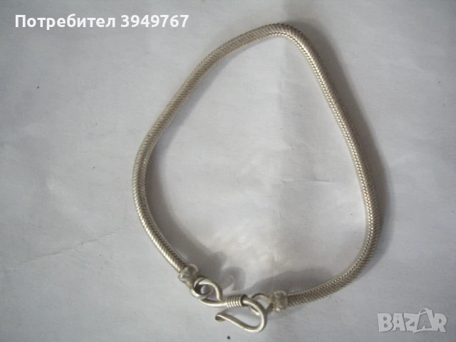 Стара сребърна гривна., снимка 2 - Антикварни и старинни предмети - 51169053