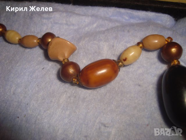 МНОГО СТАРА ОГЪРЛИЦА с ФАТУРАН - КЕХЛИБАР БАКЕЛИТ и МЪНИСТА МАЙСТОРСКА ИЗРАБОТКА РЕТРО КОЛИЕ 27960, снимка 8 - Антикварни и старинни предмети - 37094922