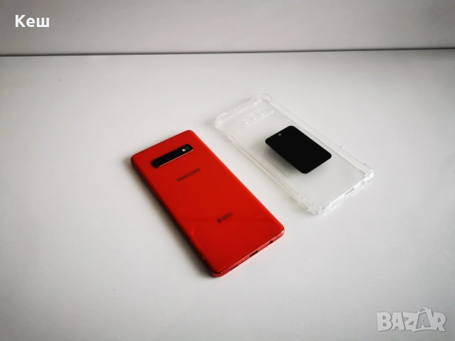 Смартфон Samsung S10+ (червен без забележка), снимка 4 - Samsung - 53192016